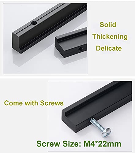 2 st L 90° Keukenkast Kabinet Deurkruk Pull Knobs Lade Kabinet Sets, Meubels Handvat Zwart, Aluminium, Solid, Gat Spacing 128m m 5