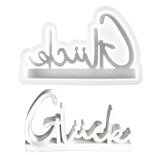 Gelukkige siliconen vormen, gietvormen, Siliconen vormen, Brieven, Siliconen vorm, Hars, Plaster vormen, Kaarshouder, Craft Beton, Letter vormen voor Home Decoraties, DIY