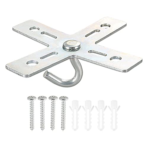 Plafondhaak Kit, Cross Design metalen plaat Mount Hanger houder Plafond Ventilator Verlichting Fixture voor het ophangen van licht Chandelier