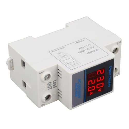Vermogensvoltmeter Single Fase Ammeter Din Rail Dubbele Display Multimeter 3