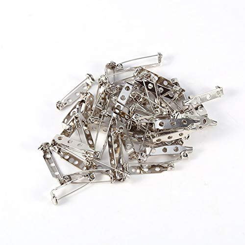 50 st. Bar Pins Brooch Lock, Pins Safety Pins Terug Veiligheid Vangst Rolling DIY Brooch (25mm) 5