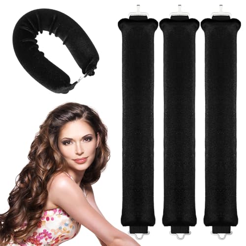 3 stuks warmtevrije Curlers, Overnachting warmtevrije Curls, Blow-Out Rods, Headband, DIY Waves, Curling Iron met haken, Curls voor het slapen, Styling Tool voor de meeste haartypes