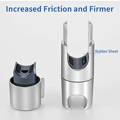 Douchehoofdhouder, 19-25mm Detacheerbare douchehouder Bracket, Verstelbare Chrome douchekophouders Vervanging voor douchekop 5