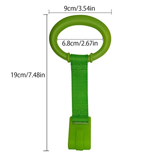 Draagbare Baby Stand Trekt Ring voor Cribs en Dozen 4 Pieces Balance Training Ringen Heat Resistant en Lichtgewicht (Assorted Color) 3