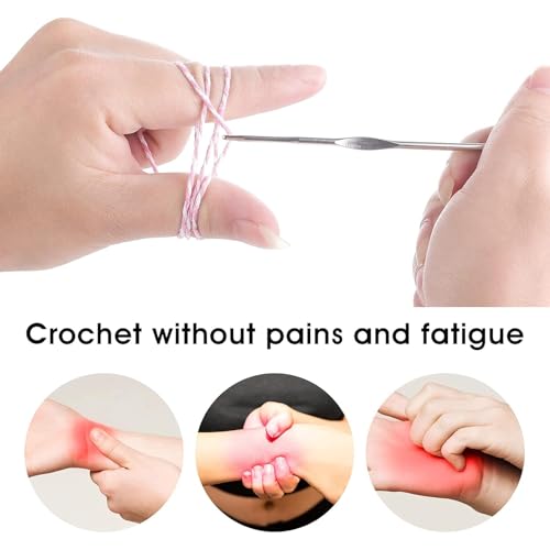 6 st 3mm haakhaakhaak, Roestvrij stalen haaknaalden breinaalden voor doe-het-zelf knutselen garen, gehaakte haken borduren draad breien Weefgereedschap voor het breien van sjaal 5