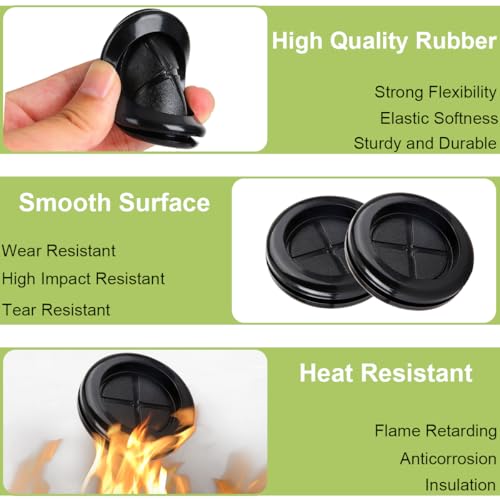 28Stuks Rubber Grommets Kit 7 Maten Gesloten Firewall Rubber Hole Plug Kit, met gereedschap, voor Bedrading Car Boat Pump Loodgieters Kabels Plugs Elektrische geleider 3