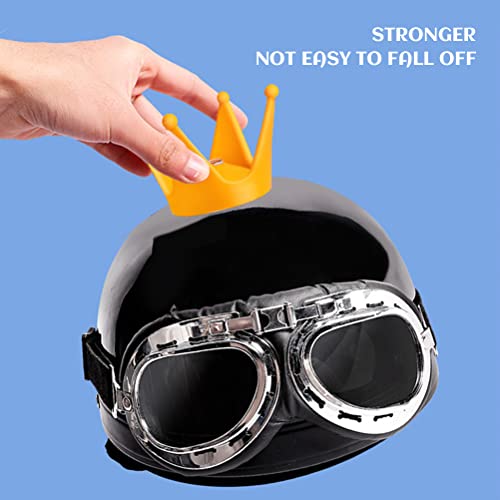 Helm Accessoires, Mooie Kikkerogen Kroon met linten, Voertuig Voertuig Cosplay stijl voor Fietshelm Motorfiets Helm Skihelm 4