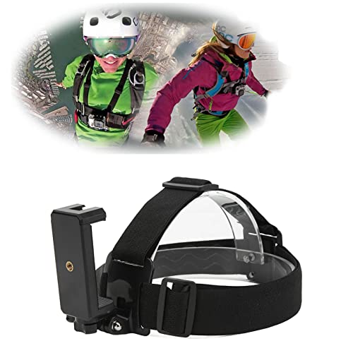 Hoofd gemonteerd houder voor mobiele telefoons camera hoofdband verstelbare selfie op mobiele telefoon first-Person View video Outdoor live opname racket voor smartphones actiecamera 4