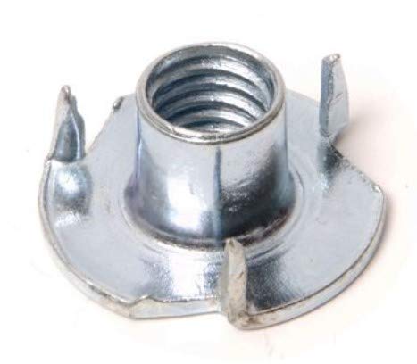 M6 T-Nuts (pakket van 10) Legering Staal Metaal Gegalvaniseerde Klauw Not Four-Point Tee Vier Pin Houtbewerking Meubilair DIN 1624