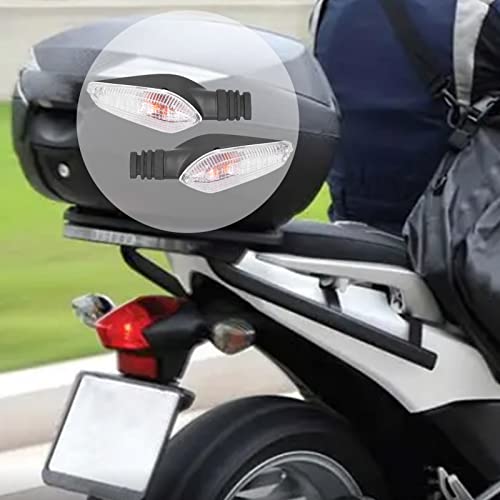 Motorfiets Turn Signalen Lichten, 12V gele motoraanwijzer verlichting vervanging voor Ducati Monster 695 696 796 797 821 1100S EVO 1200(transparant) 3