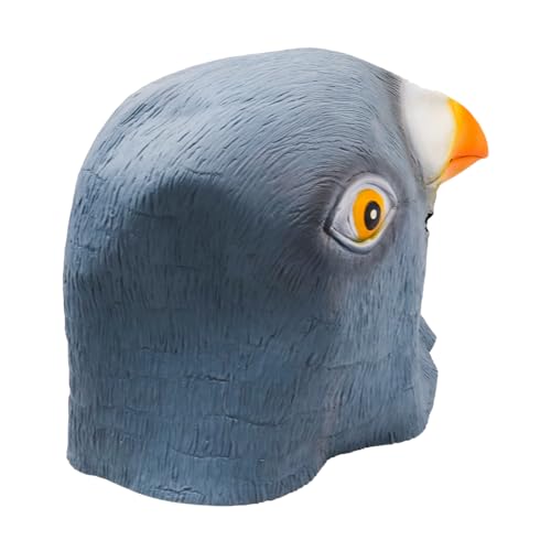 Duivenmasker, Deluxe Novelty Halloween Kostuumfeest Latex Dierenhoofd Masker voor Cosplay, Thema Evenementen en Leuke Dress Up 3