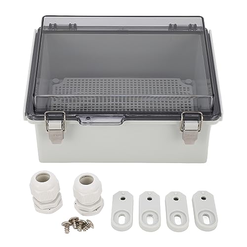 Verbindingsdoos Universele projectbehuizing buiten met helder deksel grijs IP67 Waterdicht