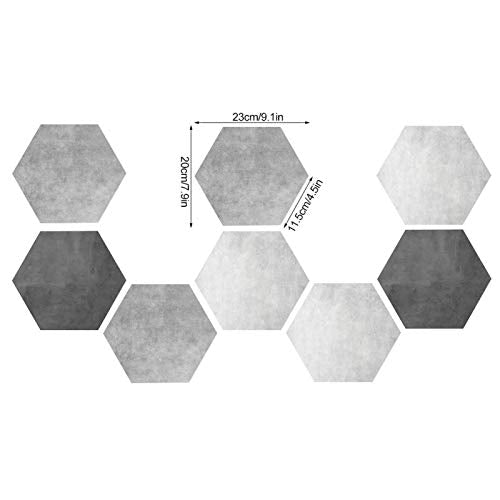 PVC Sticker, 10 st Waterdichte Non-slip Hexagonaal Zelfklevende Keramische tegel Wand Vloer Stickers Home Decoratie 5