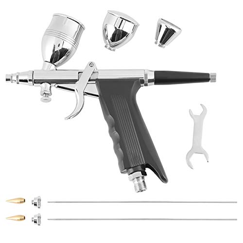 Gravity Spray Gun Airbrush 0.3mm 0,5mm 0.8mm Nossles Cups set Kit All-Purpose Trigger Airbrush voor kleurmodellen, lederen kleding