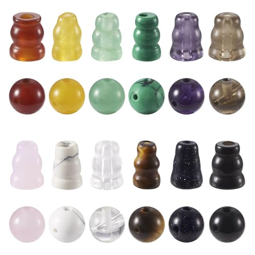 12 Sets Boeddha Mala Guru kralen 3 Hole Guru kralen set 10mm Ronde Edelsteen Losse Crystal Stone Kralen voor Yoga Armband Gebed Rozenkrans ketting sieraden maken