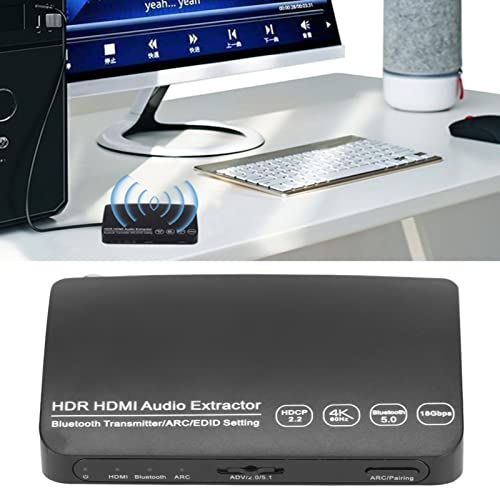 Hdmi o Extractor Bluetooth o Extractor o Extractor 4K 60Hz Hdr SynC-Hronous Arc o Splitter met 5.0 Bluetooth Transmitter voor Cfor OMPUTER 5