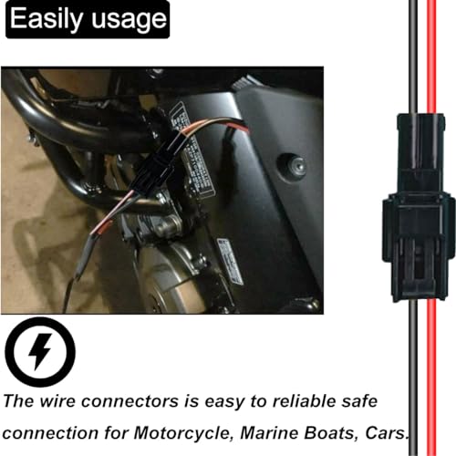 5 paar 2 Pin Vrouw/Man Kabel connectoren, Elektrische Kabel DC 12V Jack Waterdicht Plug Socket Terminals, voor Auto, Motorfiets, Auto, Boot, LED Strip, Lichte Bulb 5