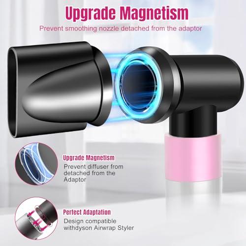 Dyson style nozzle en adapter voor Airwrap Styler, bevestiging voor Airwrap -Styler, die wordt omgezet in een haardroger 3