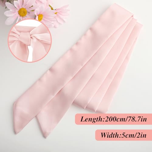 Dress sash riem voor vrouwen, bruid satin waist riemen dames lint Bow accessoire voor bruids bruidsmeisje bruidsgordel 5