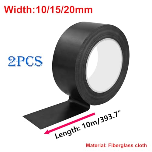 2 st Hoge Temperatuur Tape Teflon Textile Tape 10mm x 10m Dikte 0.18mm voor Vacuümmachine