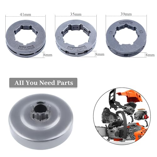 Koppeling Drum w/3 Sprocket Rand voor Husqvarna 61 266 268 272 Jonsered 625 630 670