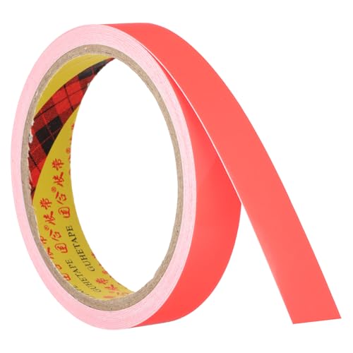 Lichte tape 18mm x 5m, 1 rol fluorescerende kleefband, Reflectieve tape Blacklight Glow Band voor Party, oranje-rood