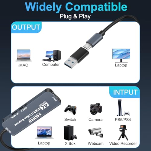 Type-C HD Video-opnamekaart grijs 5