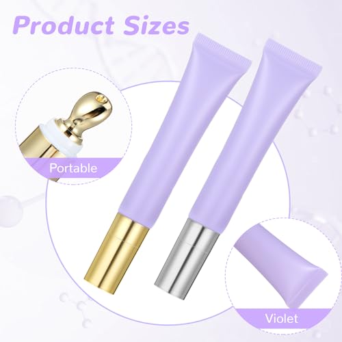 Lege Eye Cream Squeeze Tubes, 2 st Leeg Essentieel Olie Knijpen Tubes Navulbare Lege Tubes Knijpen Flessen Cosmetics Make-up Reis Toiletartikelen 4