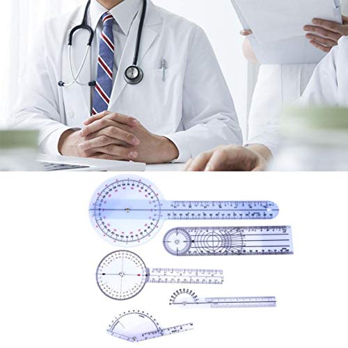 5Pcs Finger Goniometer Protractor Liniaal Hoek Ruler Spinale Goniometer Degrees Protractor:(#1) 3