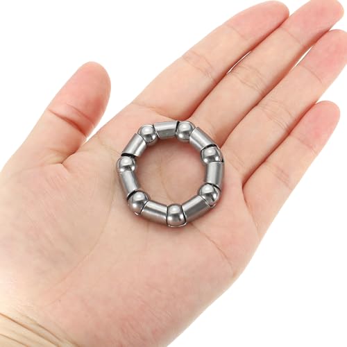 Kogellagers voor Fiets Crank 3/8 Inch x 7 Ballen, 4 stuks Stainless Steel Fietslagers, Onderdelen, Centrale As Accessoires, Een stuk, Zilver 4