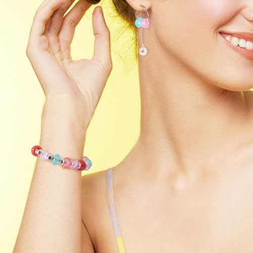 70st hars Europese kralen grote gat kralen structuur rondelle kralen afstandskralen ambachtelijke kralen diverse kralen lampwork kralen kristal kralen voor armband ketting oorbellen 3