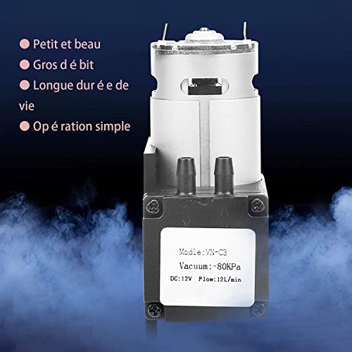 Mini Vacuümpomp DC 12V Zuigpomp Mini Air Compressor 80KPa Vacuümgraadstroom 12L/min voor gas 3