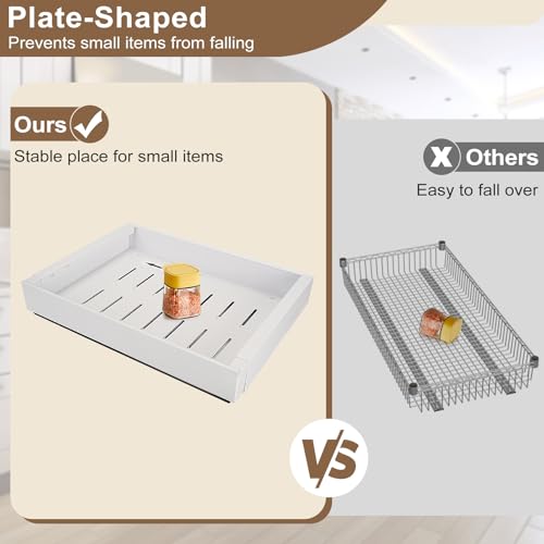 Uittrekbare lade Organisator voor Keuken laden Organisator voor Keuken Cupboard Uitbreidbaar Geen Boren en Nagels vereist 5