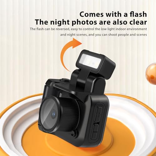 Kleine DV Camera, 1080P HD Duim Camera met 1,44 Inch Color Screen, Video Recorder met 180MAh Batterij voor Vlogs, Graduation Gifts (BLACK) 5