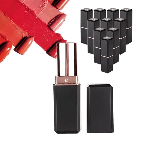 10 stuks Lege Lipstick Tubes voor DIY Cosmetic Lipstick, gemaakt van duurzaam ABS materiaal, ideaal voor vriendin en vrienden