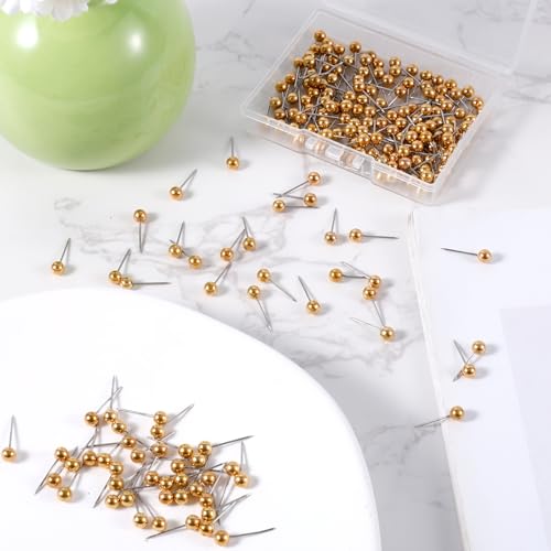 400 st. Druk op Pin Card Pins, Ronde hoofd kaart nagels kleine korte spelden voor reiskaart push Pins Miniatuur voor Cork Board Bulletin Foto Home Office DIY Ambacht 3