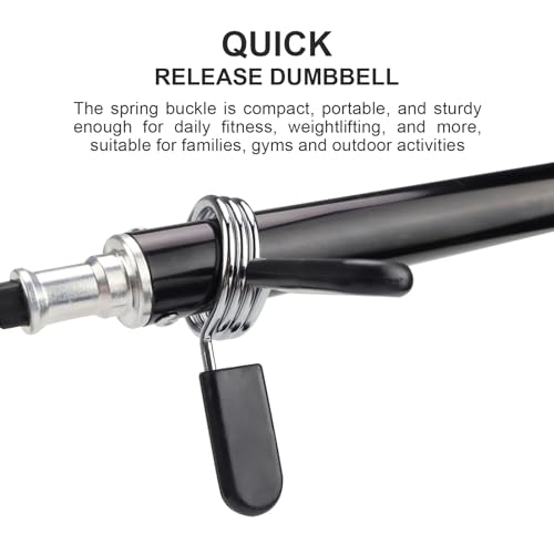 Verpakking van 4 Dumbbell sluitingen 30 mm ABS Spring Steel Dumbbell sluiting Kracht Sport Accessoires Spring Clips voor Barbell Training Training Gewichtheffen 4