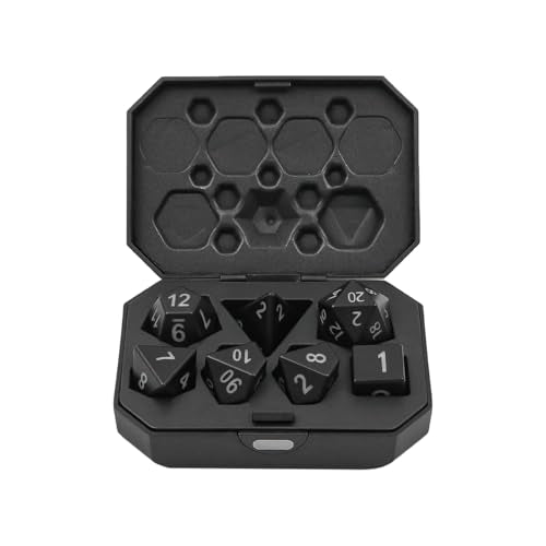 Sea Rechargeable DND Dice 7 PCS Light Up Dice, met laadbox voor Dungeons en Dragons Polyhedral Dice Set RPG Rol spelen tafelspel 3