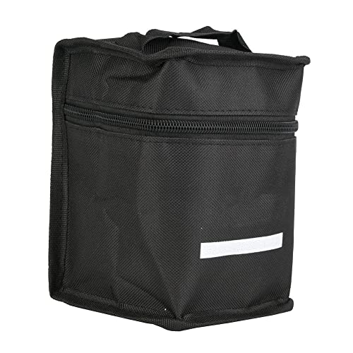 Zwarte Canvas Marker Pen opslag geval, Waterdichte Pen Bag, Stationery Organizer, Pen Organizer Bag voor Kunst Studenten, Zwart, solide kleur 5