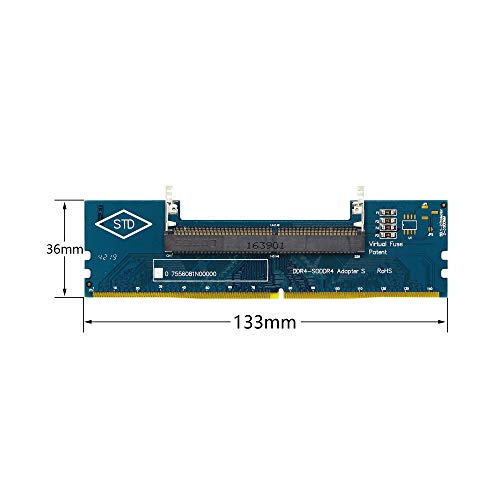 SO-DIMM naar Desktop Adapter Card, DDR4 Laptop naar Desktop DIMM Memory Module RAM Connector Adapter 4