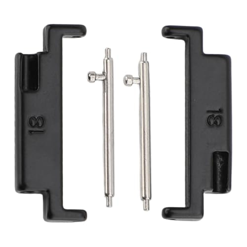 18-22mm Metal Watch Band Adapter, Premium Connector Set voor Smartwatches, Origineel Design, Eenvoudig te installeren, met 2 Spring Bars, Universal Fit voor horlogebanden