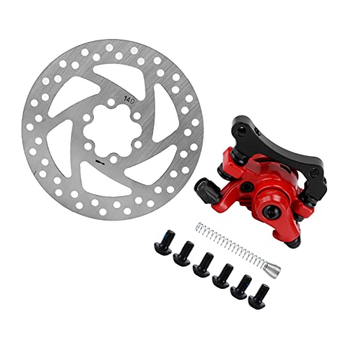 Fiets Remmen Disc Caliper, Ebike Remmen Elektrische Scooter Accessoires Kaliber 140mm Remschijf Kippen 6 Gat aluminiumlegering remmen voor elektrische scooter