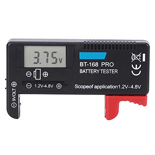 Batterijtester, Batterijtester voor alle batterijen, Batterijtester voor Aaa, Aa, Power Tool Accessoires, Bt 168Pro Digitale LCD-accutester, 1.2V, 4.8V, Batterijtester voor Kle