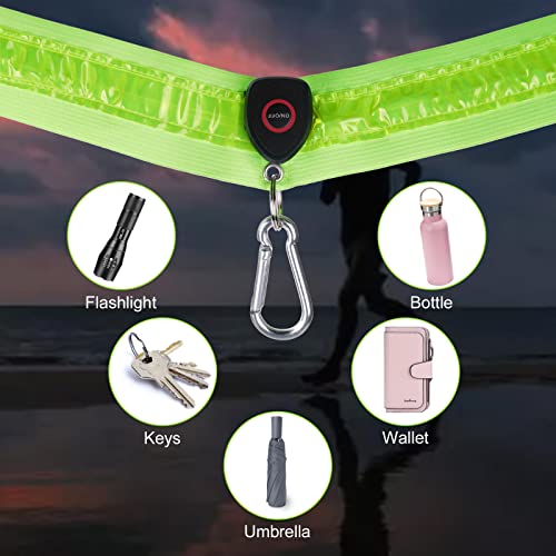 LED Veiligheidsriem, USB oplaadbare LED-verlichting, één schouderband met 3 lichtmodi, voor mannen en vrouwen, nachtwandelingen, hardlopen, fietsen, joggen 3