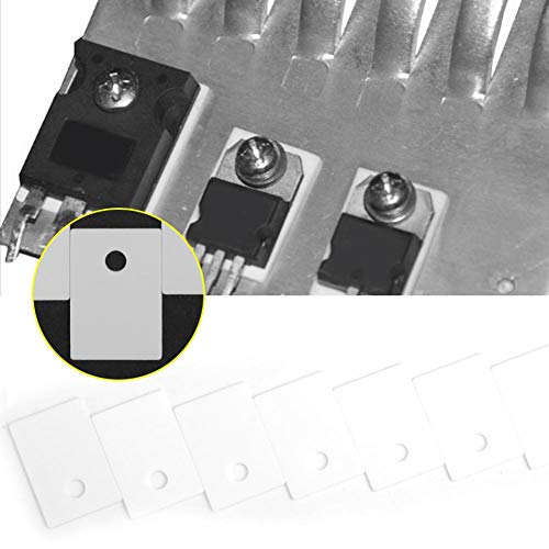 100 st TO-220 14x20x1mm Aluminium Keramische isolatieplaat Hoge weerstand Elektrische isolatie MOS Transistor IGBT Koelkussen met 3.2mm Gat 3