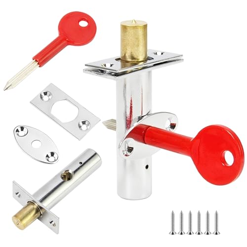1PCS Door Security Rack Bolt, Mortice Deur Bolt met Star Wrench, Anti-diefstal deur slot Bolt, Security Mortice Rack Bolts, Dode Bolts voor Deuren Windows, 60mmx30m m