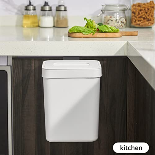 Kleine keuken Compost Bin,3L Keuken Afvalbak, vuilnisbak met deksel ophangen, Onder gootsteen prullenbak, Huishoud Countertop Container voor vuilnis composter 3
