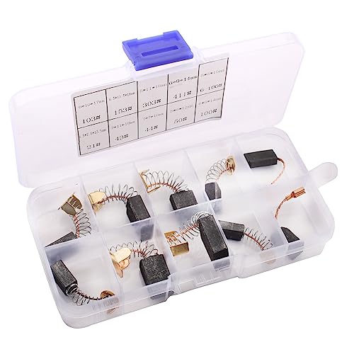 10 st 10 maten elektrisch gereedschap koolstof borstels vervanging