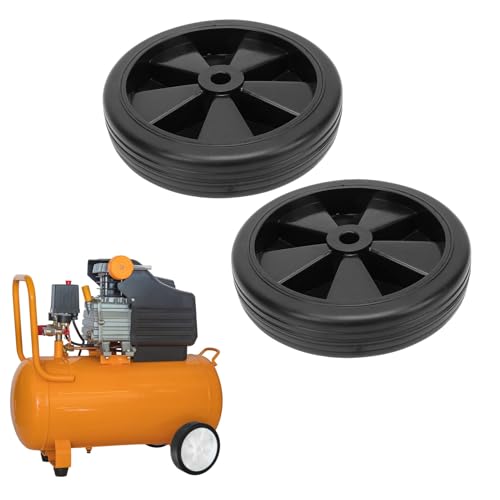 Spacnana 2 Stuks 6 Inch 150 Mm Diameter Luchtcompressoren Vervangen Rubber Eenvoudige Installatie 12 Gaten Rubberen Wiel 4