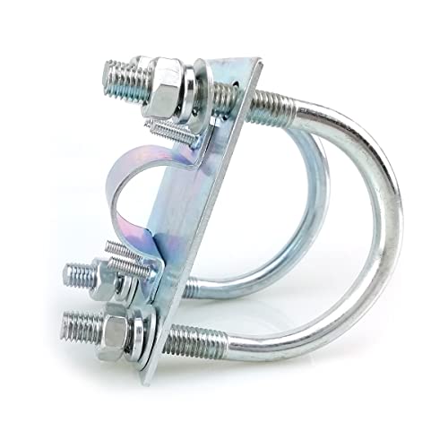 Zee Outdoor Dubbele U-Bolts Antenna Mast Klem met een buiten Antenna Vaste Bracket Pool Mount U-Bolt Klem voor Fiber Optic Antenna 3